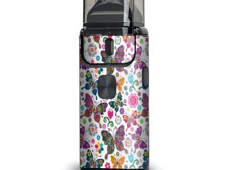 Butterflies Colorful Floral Aspire Breeze 2 Skin Online Hot Sale