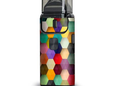 Colorful Geometry Honeycomb Aspire Breeze 2 Skin on Sale