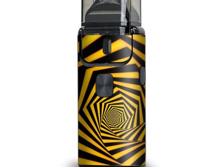 Black Yellow Trippy Pattern Aspire Breeze 2 Skin Fashion