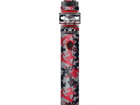 Digi Camo Team Colors Camouflage Red Grey Black Smok Stick Prince Baby Skin For Cheap