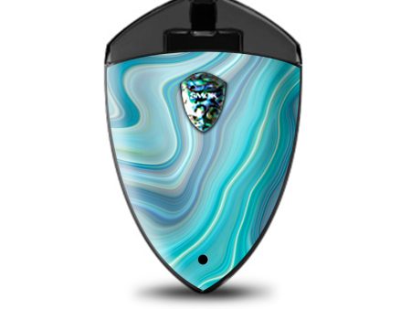 Blue Glass Marble Stone Geode Smok Rolo Badge Skin Discount