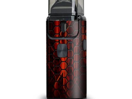 Abstract Red Metal  Aspire Breeze 2 Skin on Sale