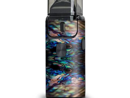 Abalone Blue Black Shell Design Aspire Breeze 2 Skin Fashion