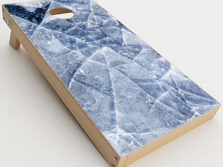 Cracking Shattered Ice  Cornhole Game Board (2 pcs.) Skin For Sale