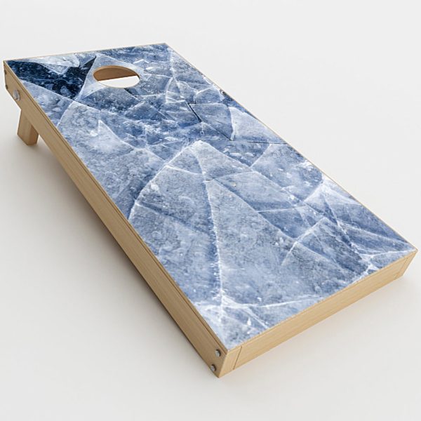 Cracking Shattered Ice  Cornhole Game Board (2 pcs.) Skin For Sale