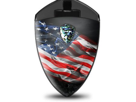 American Flag Waving Smok Rolo Badge Skin Online