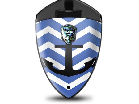 Blue Chevron Black Anchor Smok Rolo Badge Skin Fashion