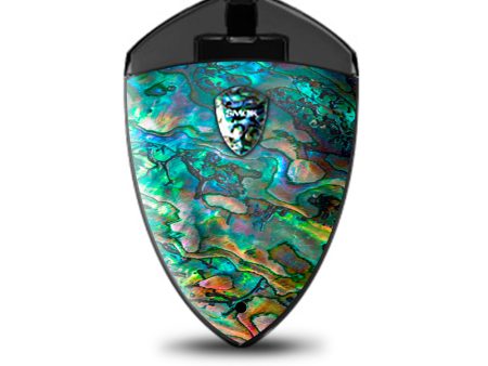 Abalone Shell Swirl Neon Green Opalescent Smok Rolo Badge Skin Fashion