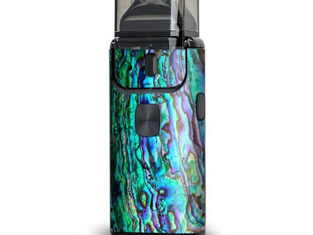 Abalone Ripples Green Blue Purple Shells Aspire Breeze 2 Skin For Discount