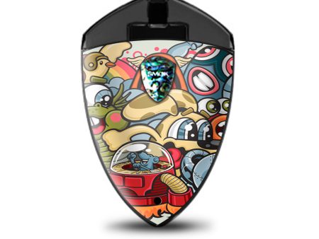 Aliens Cartoon Collage Sticker  Smok Rolo Badge Skin on Sale