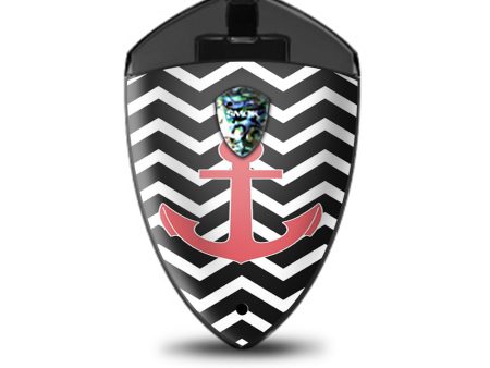 Black Chevron With Rose Anchor  Smok Rolo Badge Skin Hot on Sale